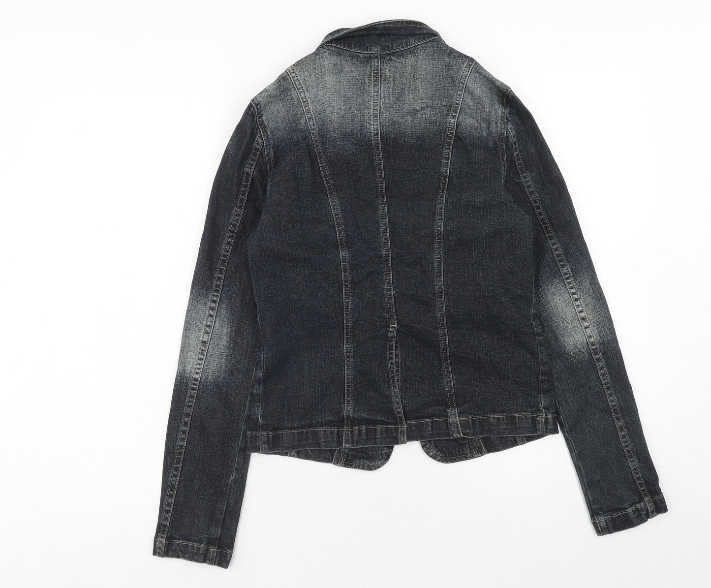 Eighty Eight Womens Blue Jacket Blazer Size 8 Button