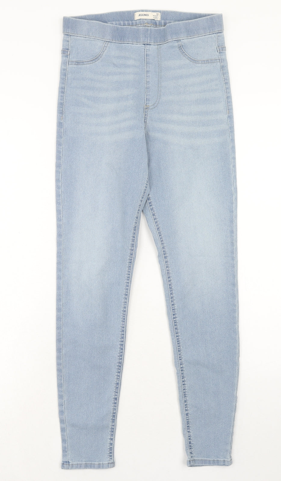Marks and Spencer Womens Blue Cotton Jegging Jeans Size 10 Regular