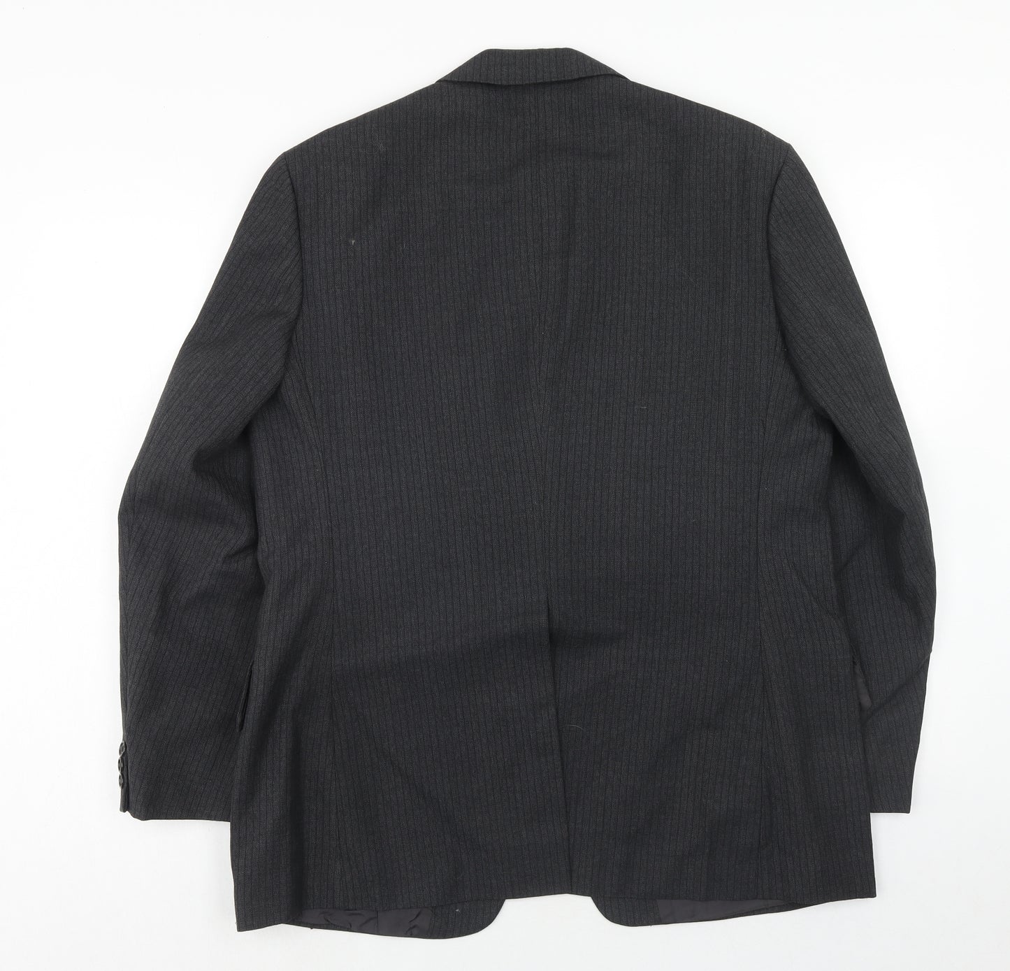 Maitland Mens Grey Striped Wool Jacket Suit Jacket Size 42 Regular
