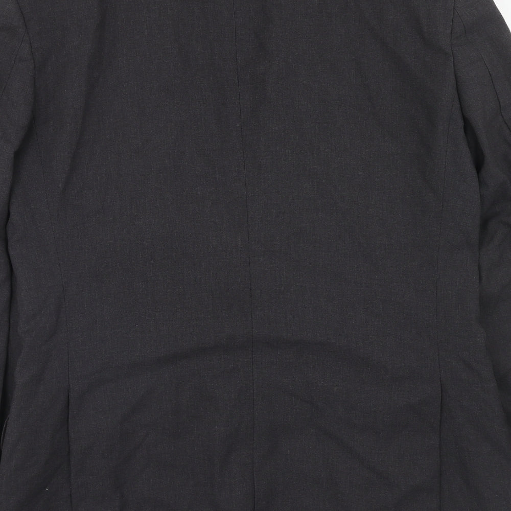 TM Lewin Mens Grey Wool Jacket Suit Jacket Size 38 Regular