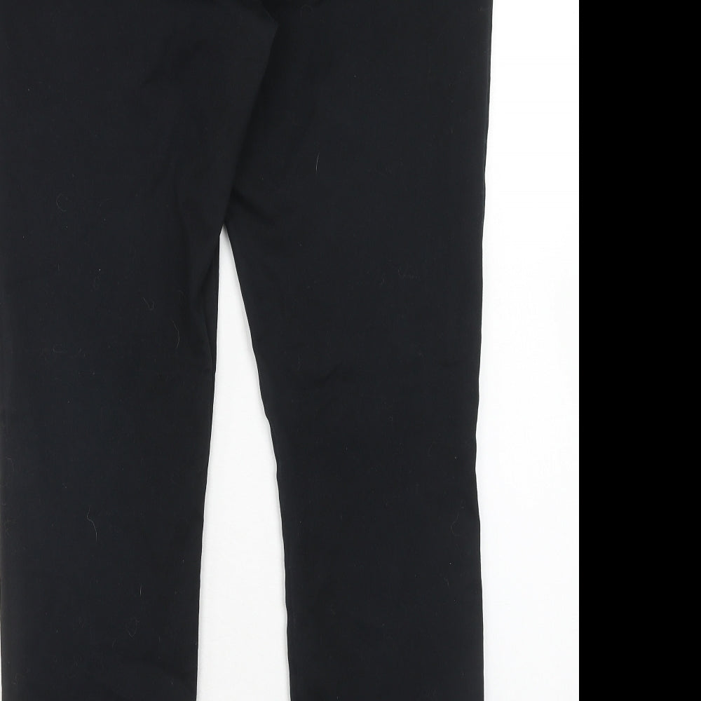 Wallis Womens Black Cotton Skinny Jeans Size 16 Regular Zip