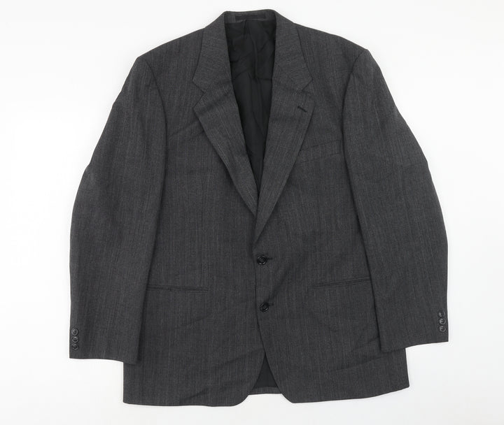 Marks and Spencer Mens Grey Polyester Jacket Suit Jacket Size 42 Regular