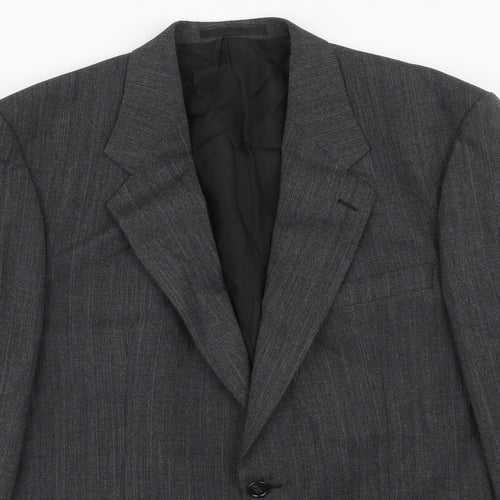 Marks and Spencer Mens Grey Polyester Jacket Suit Jacket Size 42 Regular