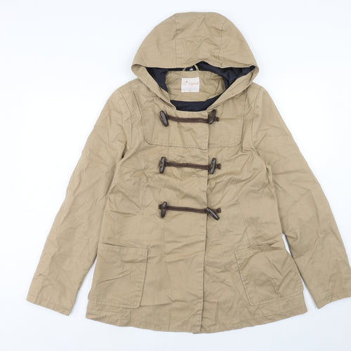 Gemo Womens Beige Jacket Size M Button