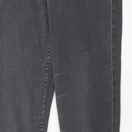 H&M Womens Black Cotton Skinny Jeans Size 31 in Regular Zip