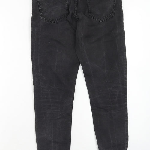 New Look Womens Black Cotton Skinny Jeans Size 10 Regular Zip