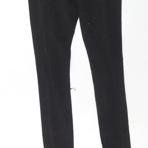 Denim & Co. Womens Black Cotton Skinny Jeans Size 10 Regular Zip