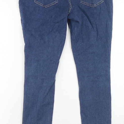 ASOS Womens Blue Cotton Skinny Jeans Size 10 L32 in Regular