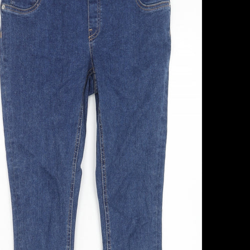 ASOS Womens Blue Cotton Skinny Jeans Size 10 L32 in Regular