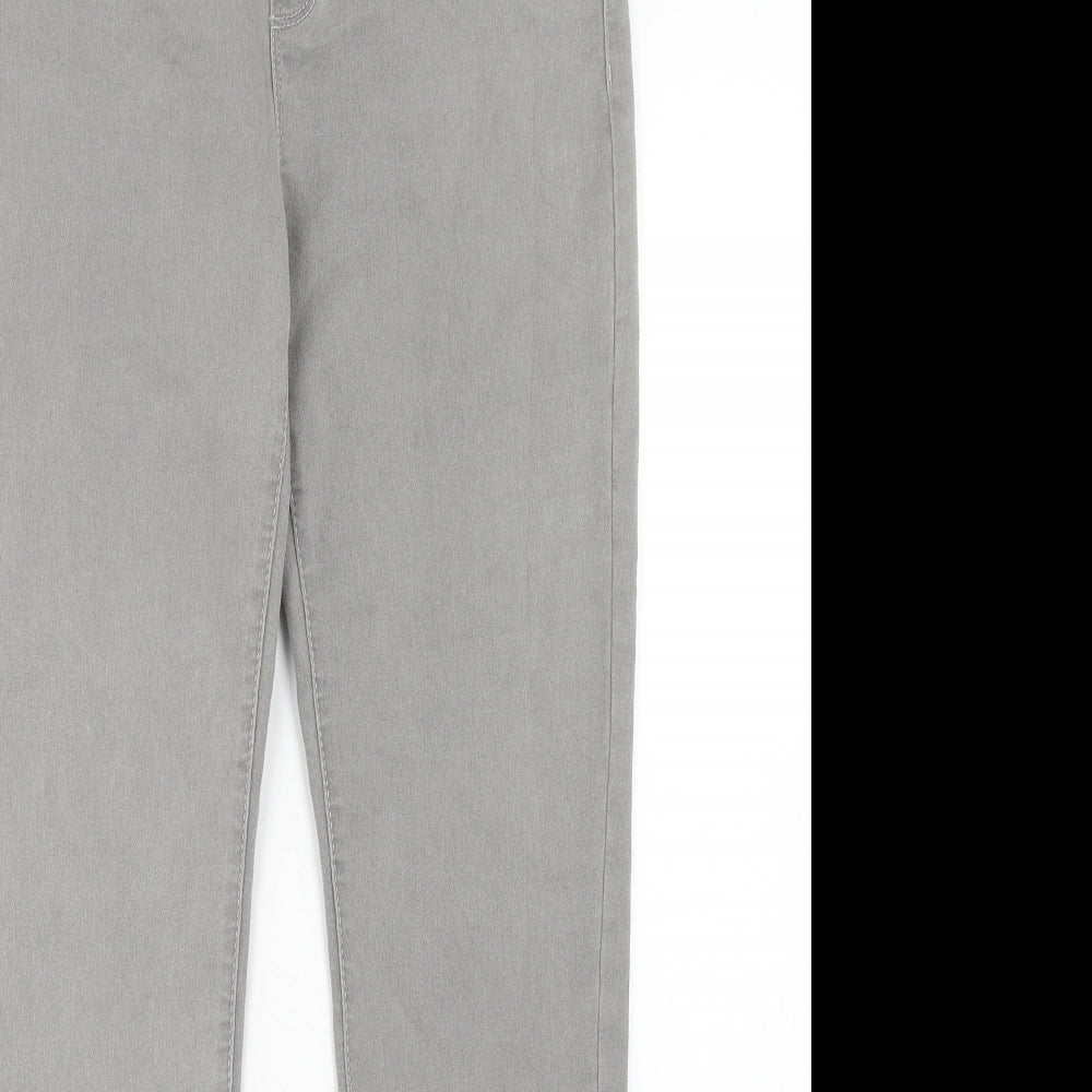 Denim & Co. Womens Grey Cotton Jegging Jeans Size 12 Regular