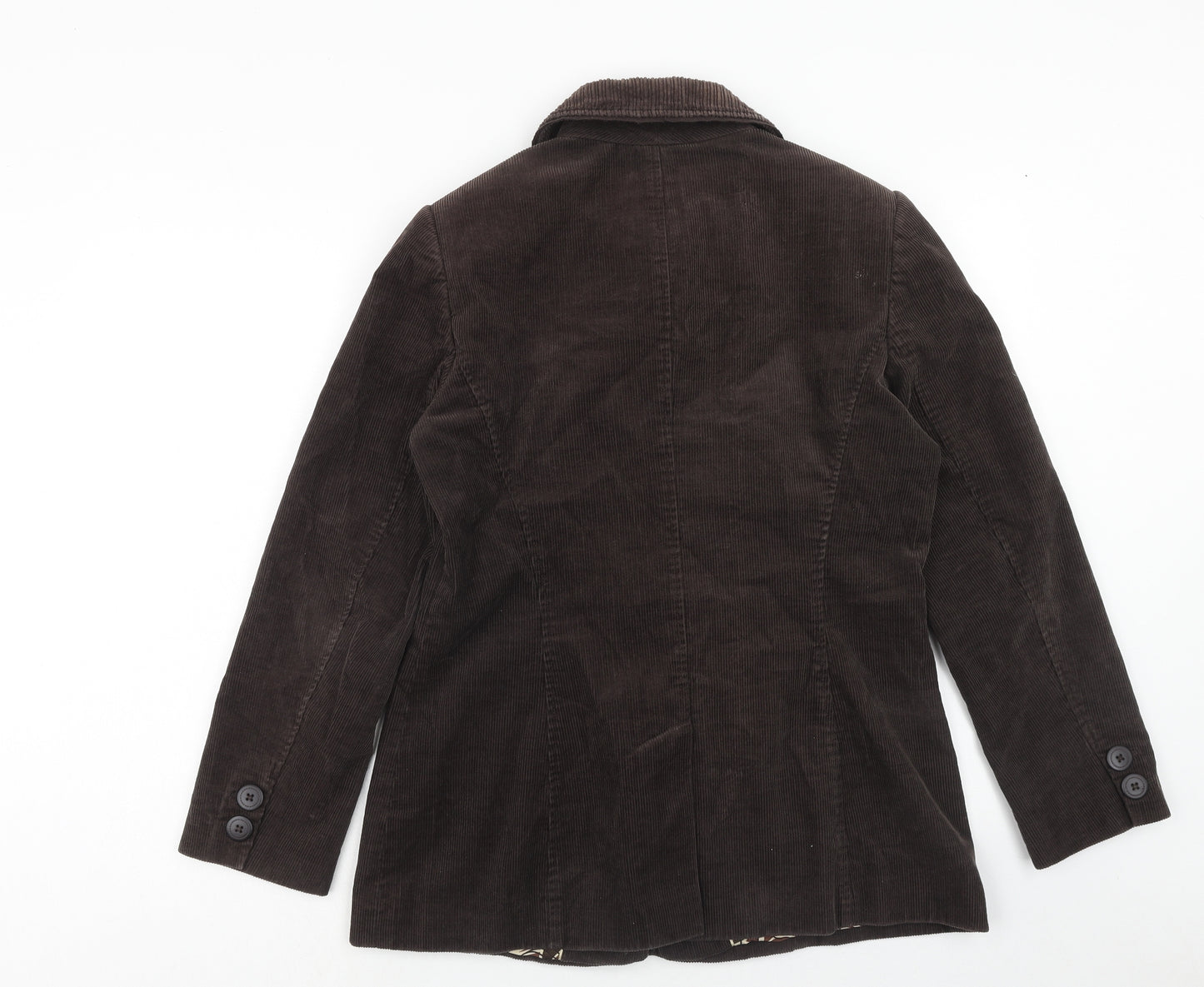 Per Una Womens Brown Jacket Size 12 Button