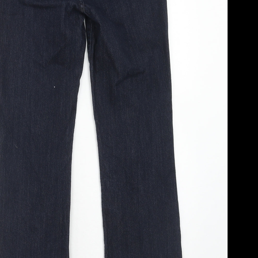 Not Your Daughters Jeans Womens Blue Cotton Bootcut Jeans Size 8 Regular Zip