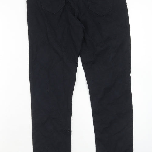 Coronado Womens Black Cotton Straight Jeans Size 10 Regular Zip