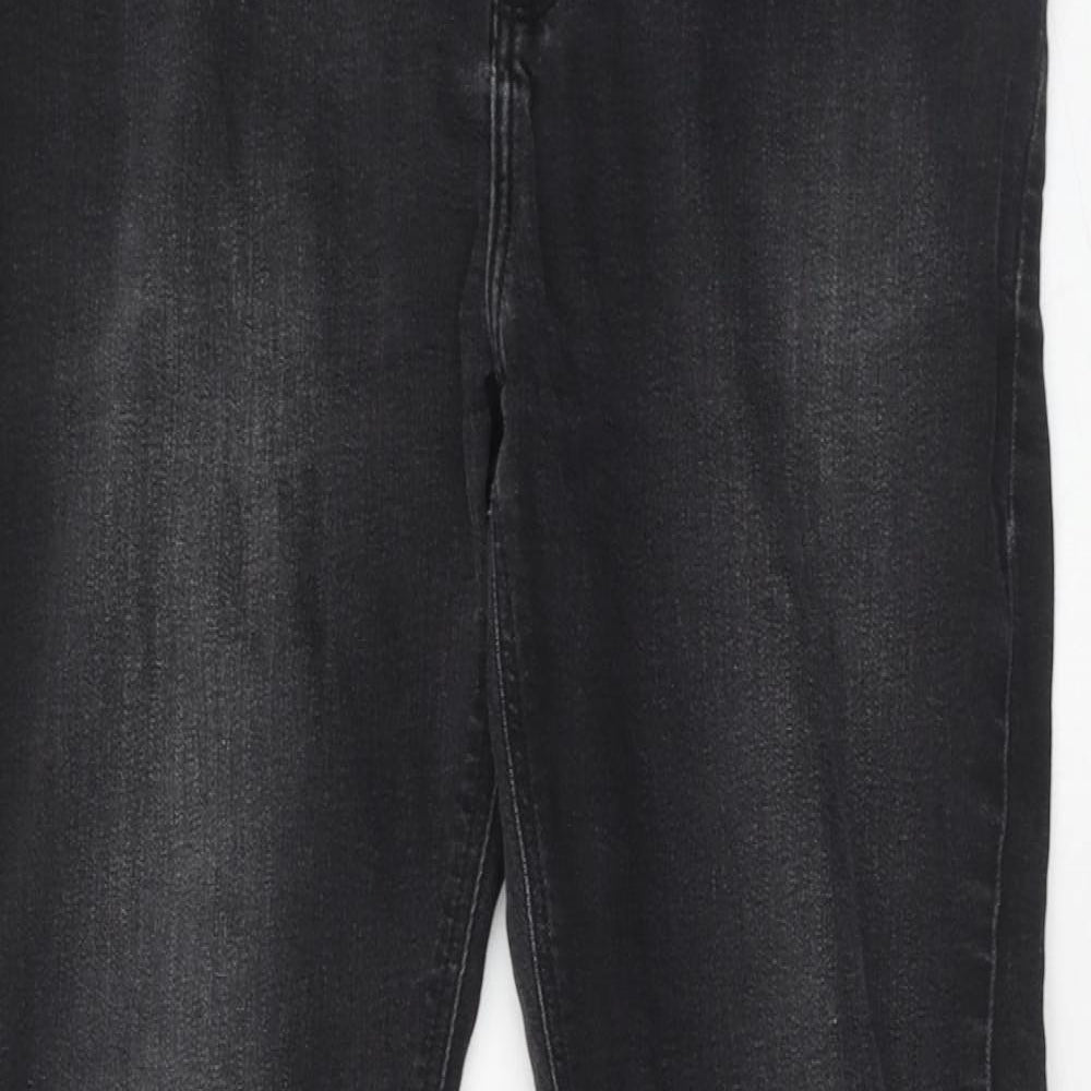 ASOS Mens Black Cotton Skinny Jeans Size 34 in L34 in Regular Zip - Long Leg