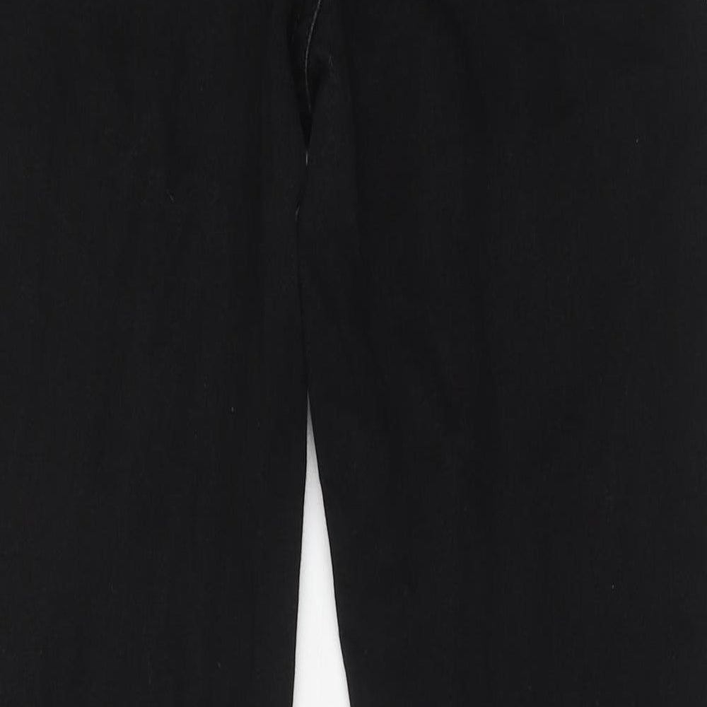 Principles Womens Black Cotton Straight Jeans Size 12 Regular Zip