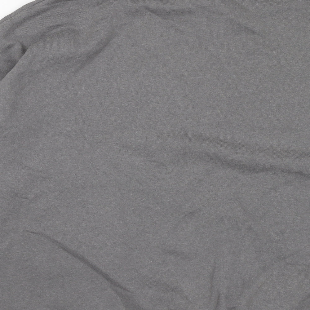 New Look Womens Grey Cotton Pullover Sweatshirt Size S Pullover - Wellness