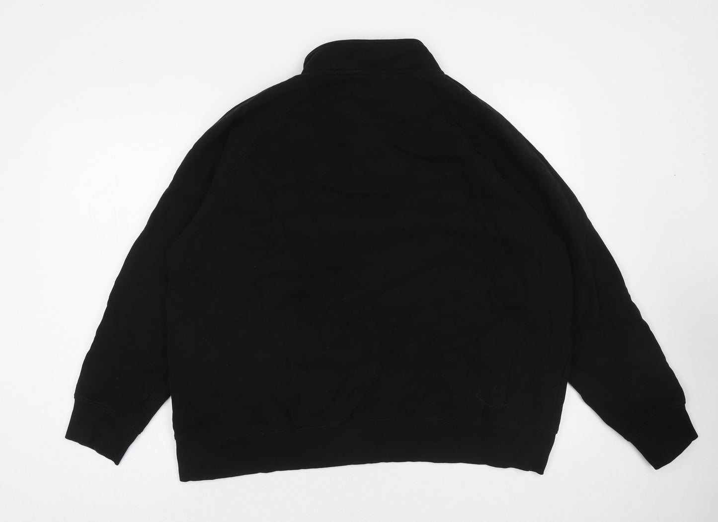 Marks and Spencer Mens Black Cotton Pullover Sweatshirt Size 3XL