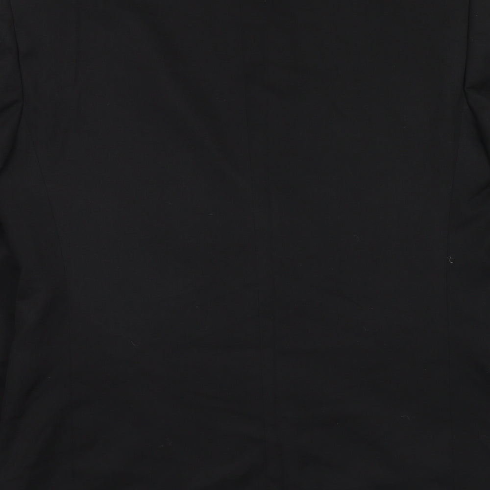 Marks and Spencer Mens Black Polyester Tuxedo Suit Jacket Size 40 Regular