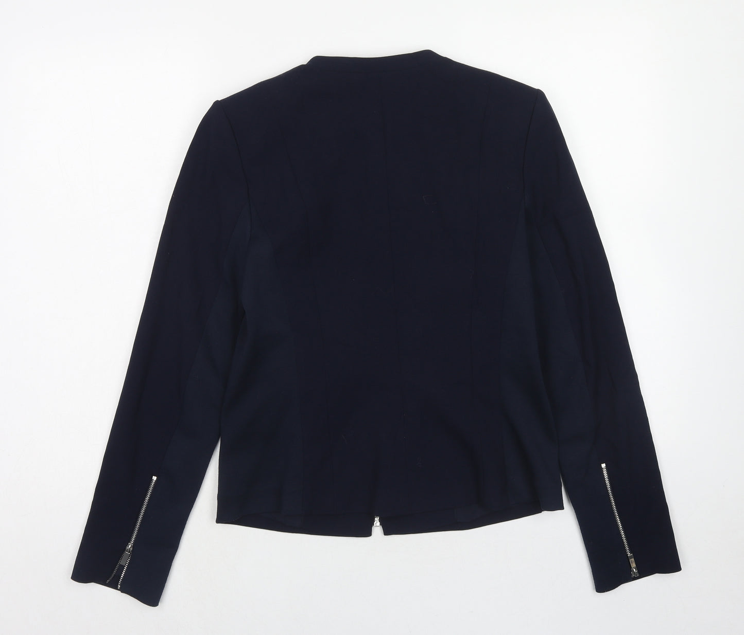 Episode Womens Blue Biker Jacket Size 12 Zip