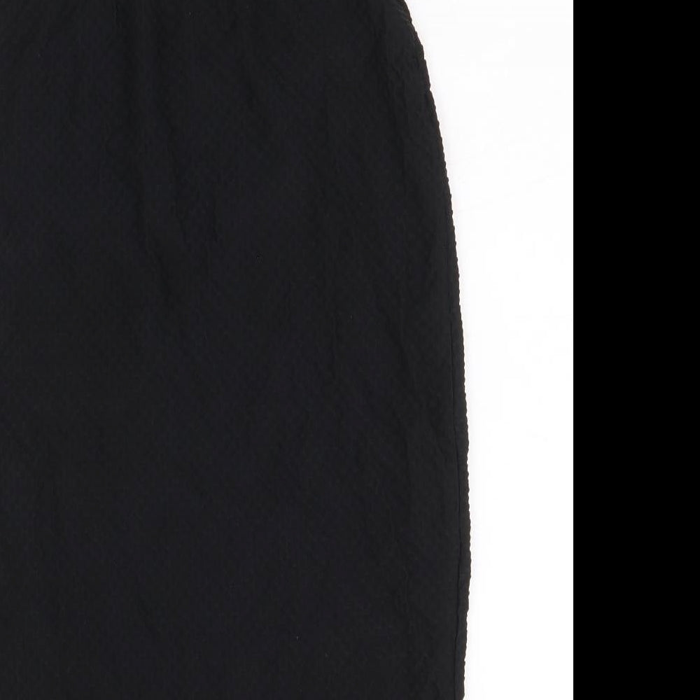 Internationale Womens Black Polyester Straight & Pencil Skirt Size 10