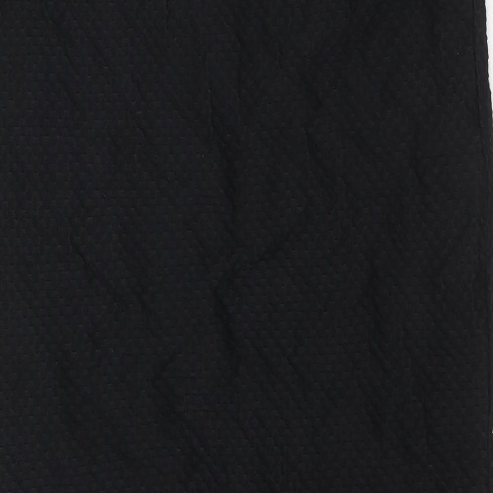 Internationale Womens Black Polyester Straight & Pencil Skirt Size 10