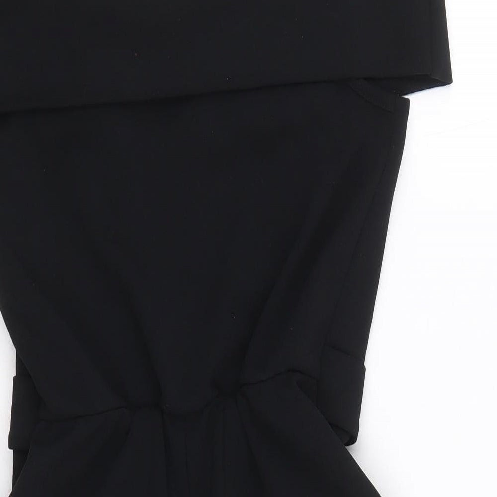 River Island Girls Black Polyester Playsuit One-Piece Size 9-10 Years Pullover