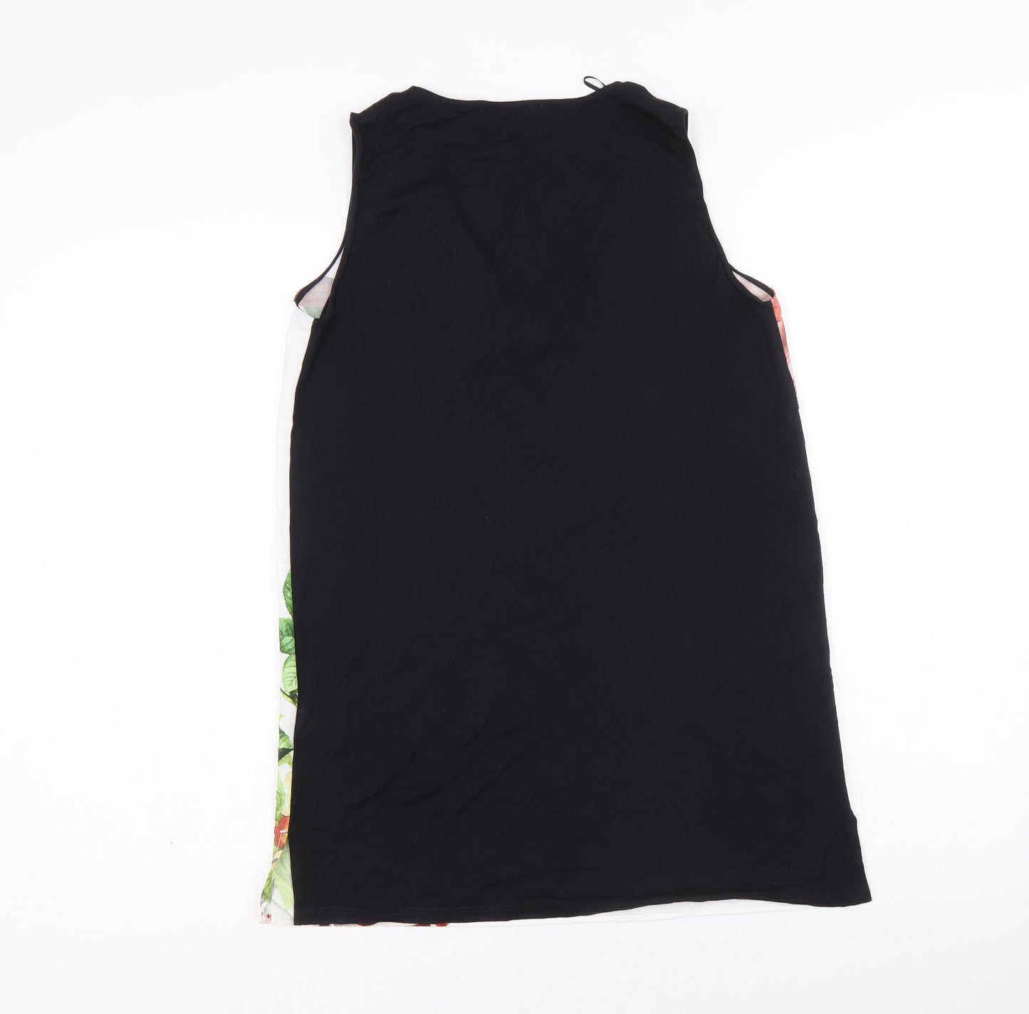 Per Una Womens Multicoloured Floral Polyester Basic Tank Size 8 V-Neck - Flower Detail