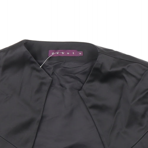 Debut Womens Black Jacket Size 10 - Shrug