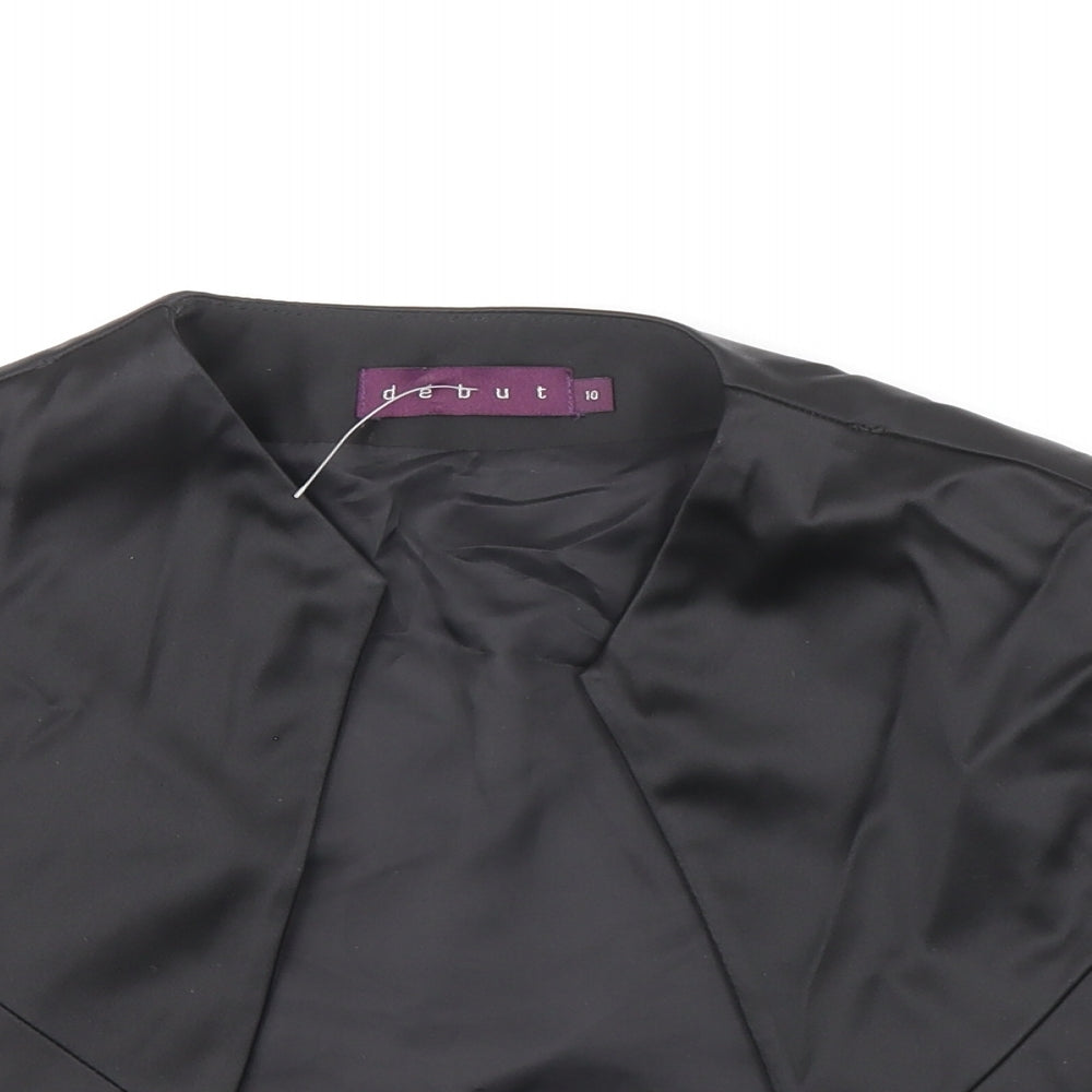 Debut Womens Black Jacket Size 10 - Shrug