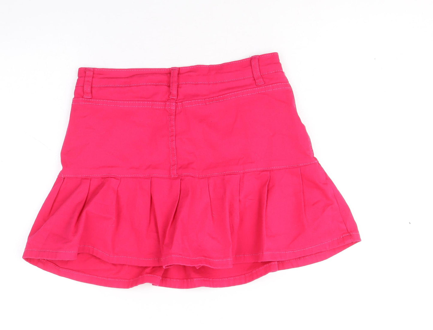 Jeans Womens Pink Cotton Skort Size M Zip