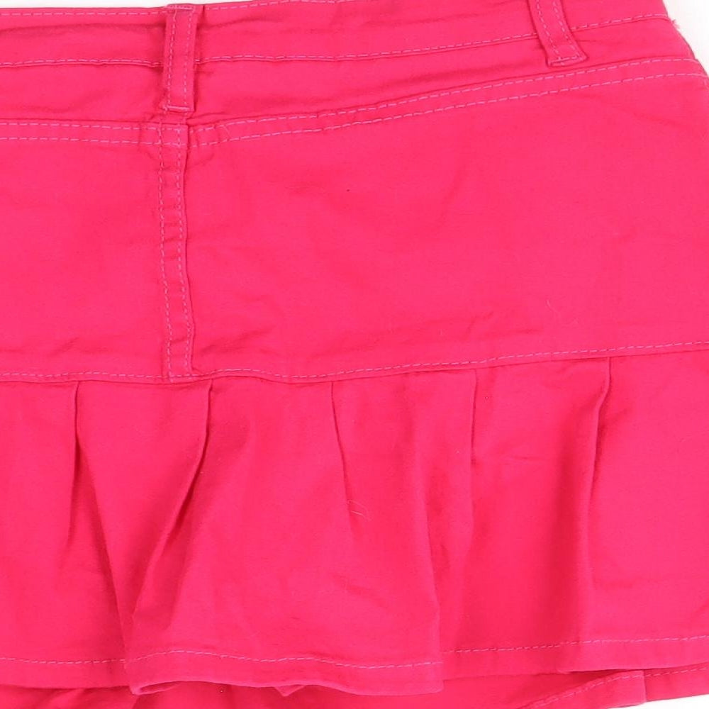 Jeans Womens Pink Cotton Skort Size M Zip