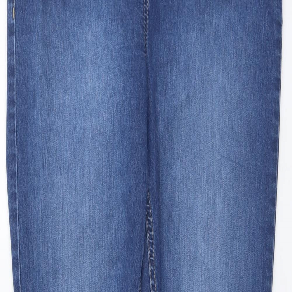TU Womens Blue Cotton Jegging Jeans Size 12 L29 in Regular