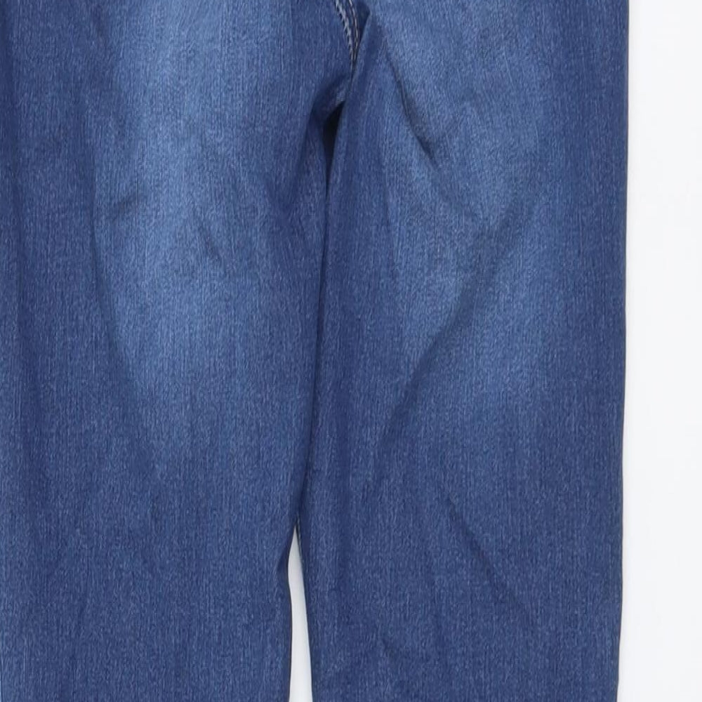 TU Womens Blue Cotton Jegging Jeans Size 12 L29 in Regular