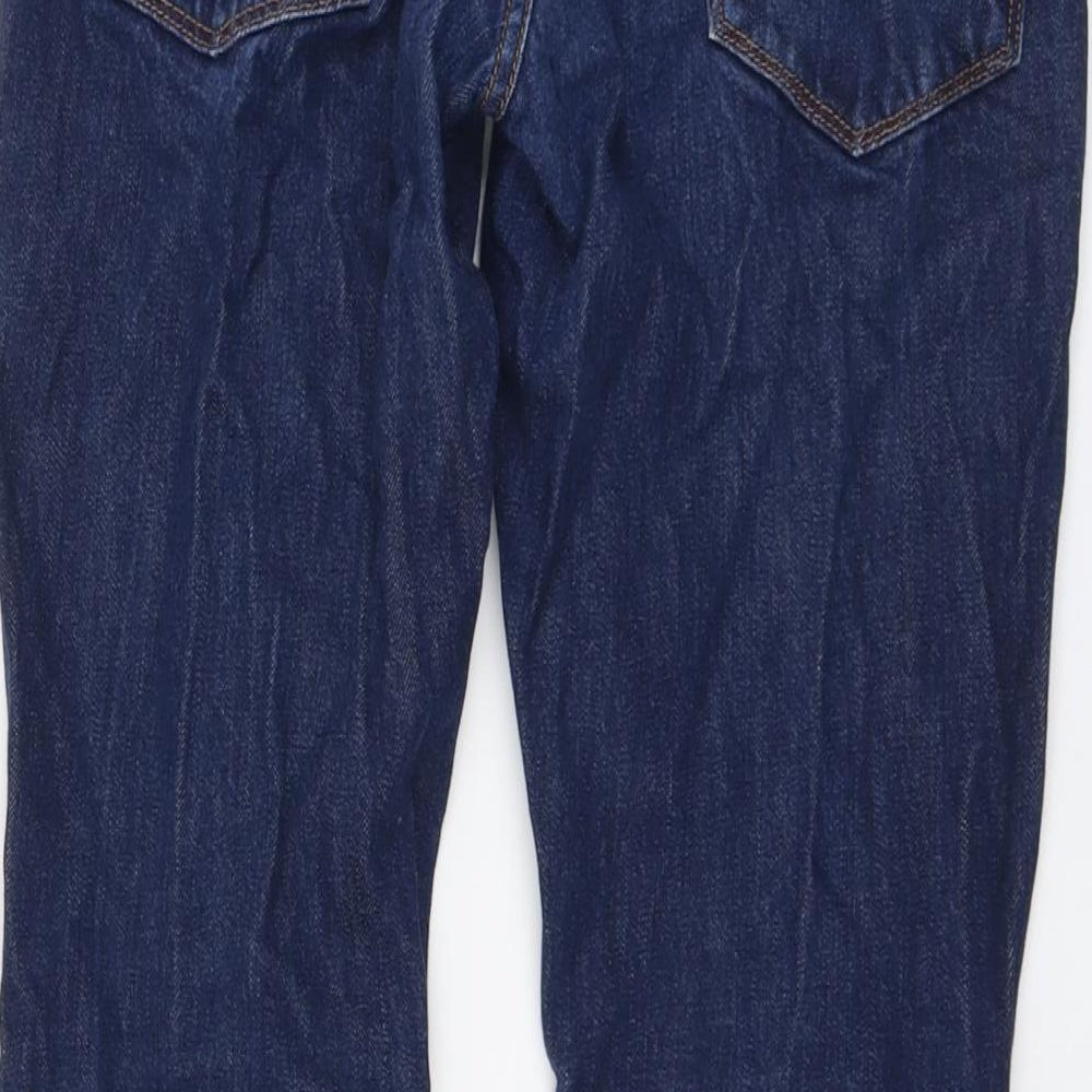 Jack Wills Mens Blue Cotton Straight Jeans Size 32 in L31 in Regular Button