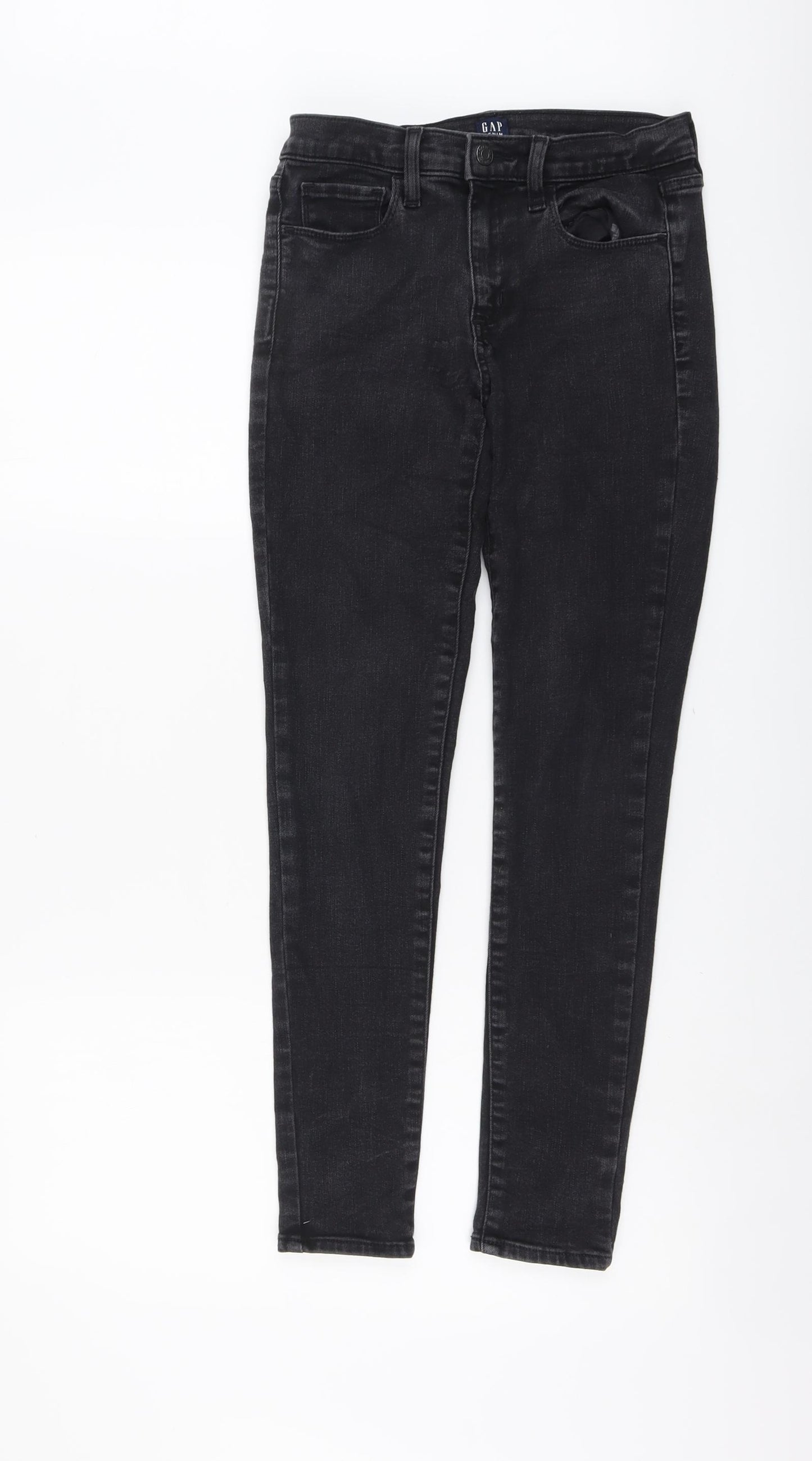 Gap Womens Grey Cotton Skinny Jeans Size 27 in L27 in Regular Button