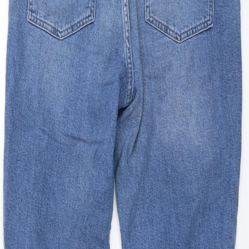 ASOS Womens Black Cotton Straight Jeans Size 30 in L30 in Regular Button