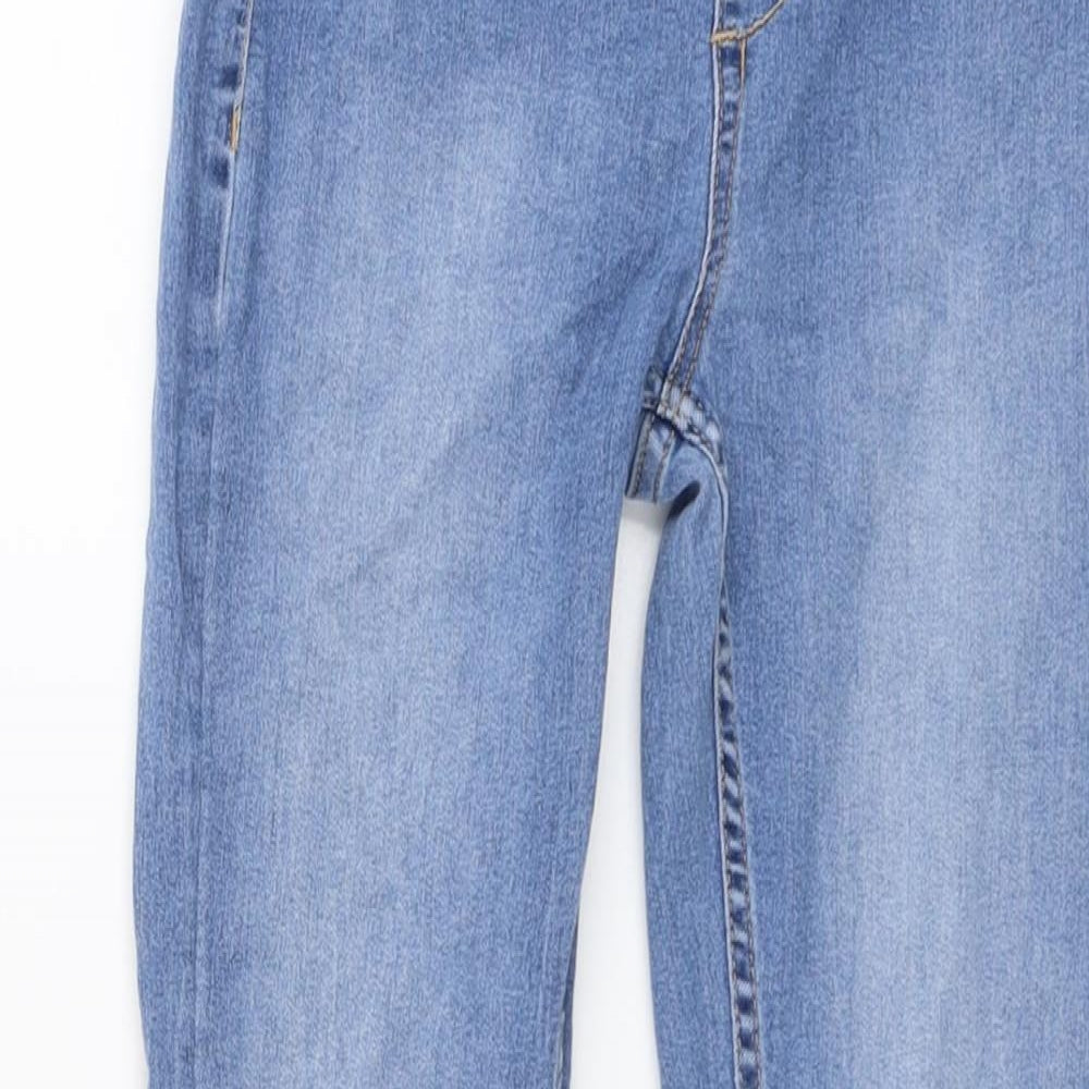 H&M Girls Blue Cotton Jegging Jeans Size 10-11 Years Regular Pullover