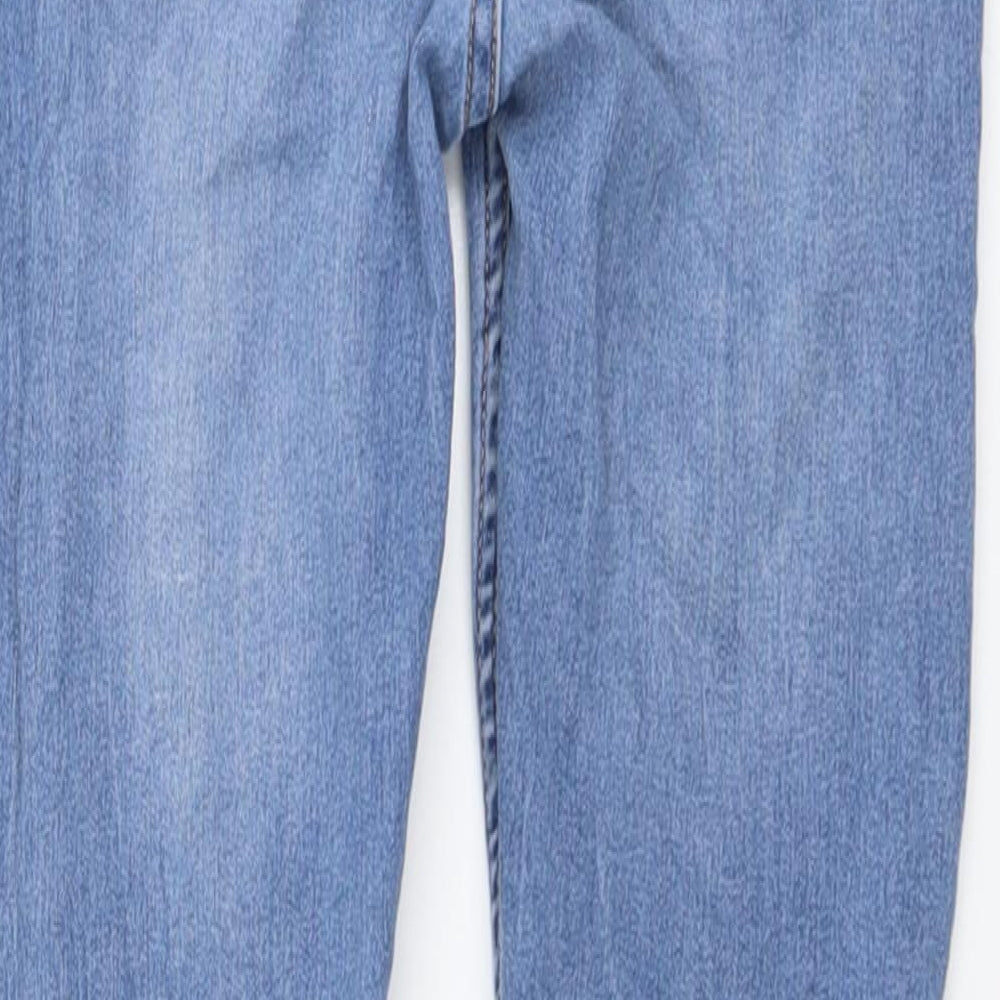 H&M Girls Blue Cotton Jegging Jeans Size 10-11 Years Regular Pullover