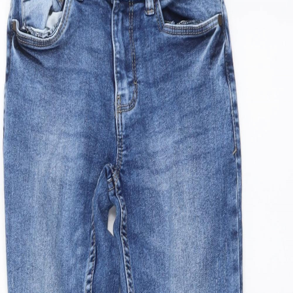 NEXT Boys Blue Cotton Tapered Jeans Size 8 Years Regular Button