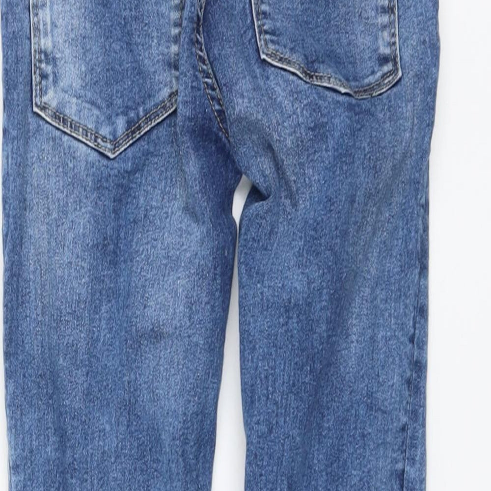 NEXT Boys Blue Cotton Tapered Jeans Size 8 Years Regular Button