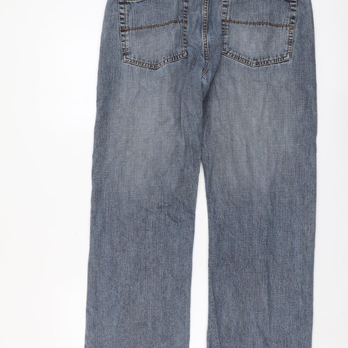 TU Mens Blue Cotton Straight Jeans Size 36 in L29 in Regular Button