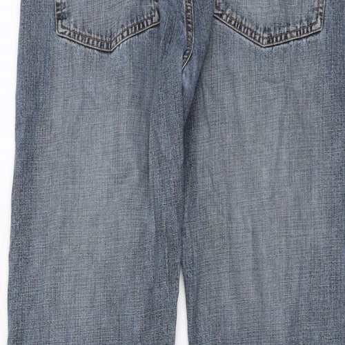 TU Mens Blue Cotton Straight Jeans Size 36 in L29 in Regular Button