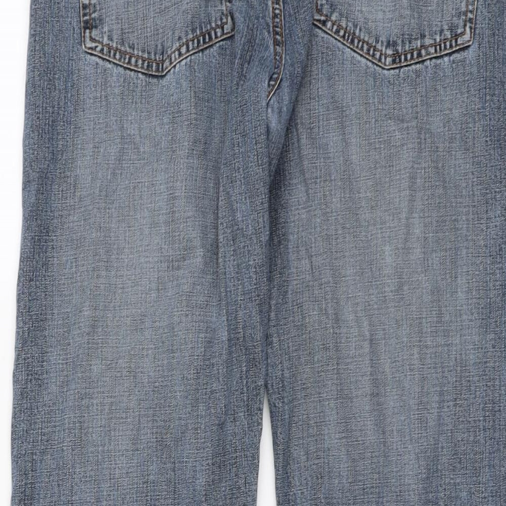 TU Mens Blue Cotton Straight Jeans Size 36 in L29 in Regular Button