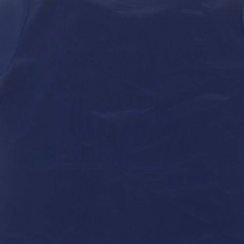C&A Womens Blue Polyester Basic T-Shirt Size 10 Round Neck