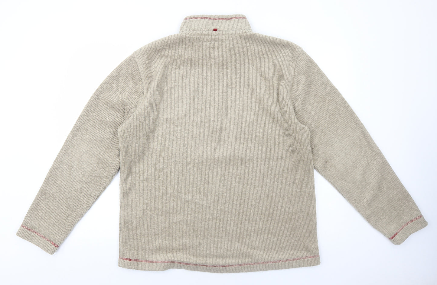 Marks and Spencer Mens Beige Polyester Pullover Sweatshirt Size L