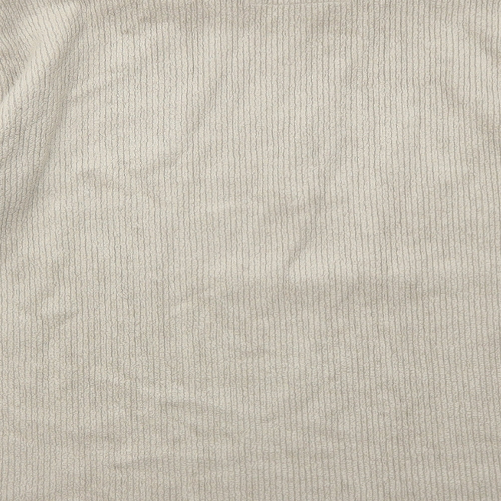 Marks and Spencer Mens Beige Polyester Pullover Sweatshirt Size L