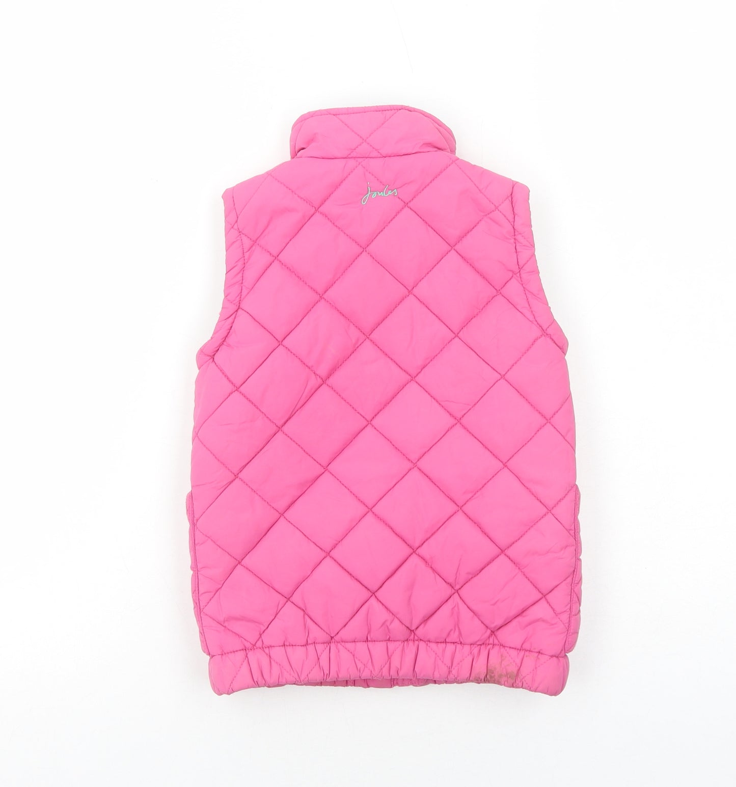 Joules Girls Pink Gilet Jacket Size 4 Years Zip
