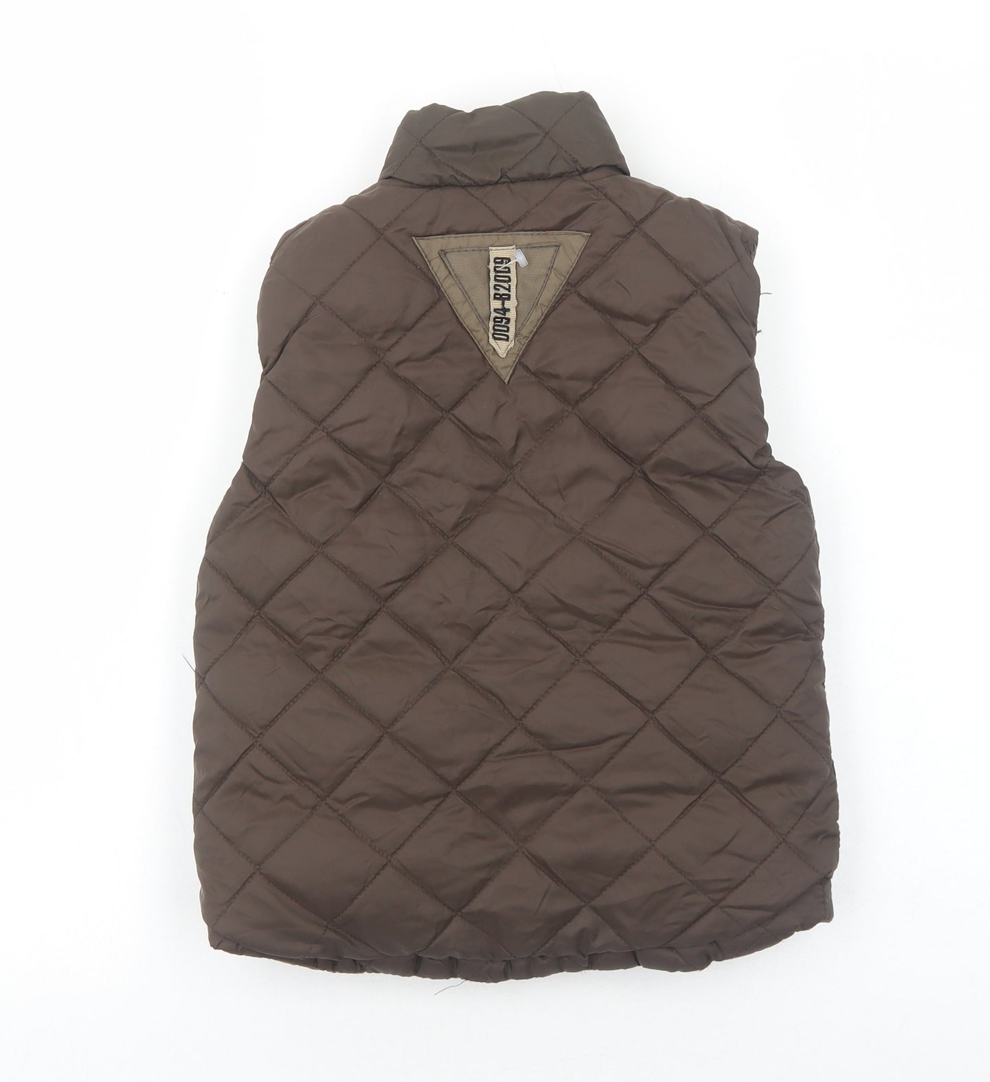 Zara Boys Brown Gilet Jacket Size XS Zip