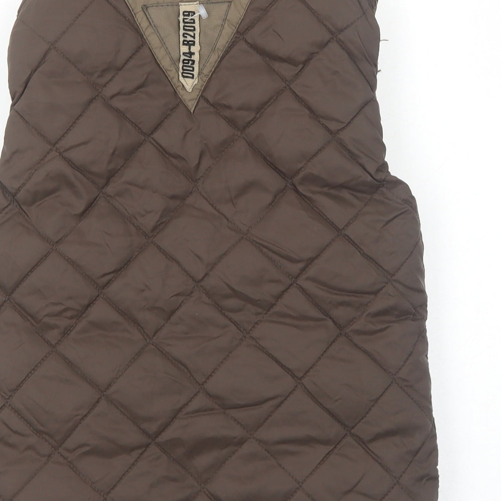 Zara Boys Brown Gilet Jacket Size XS Zip