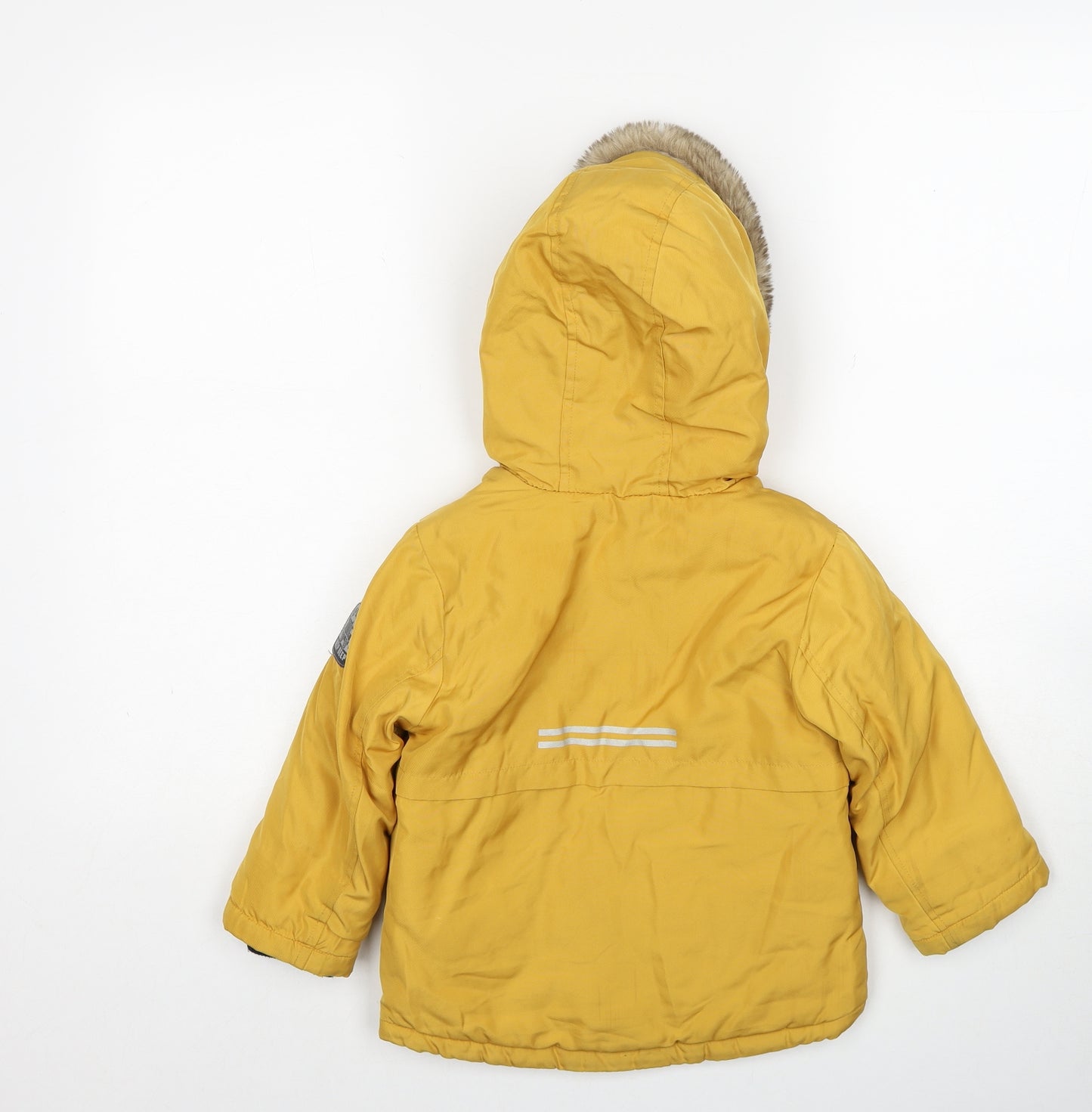 F&F Boys Yellow Jacket Size 2-3 Years Zip